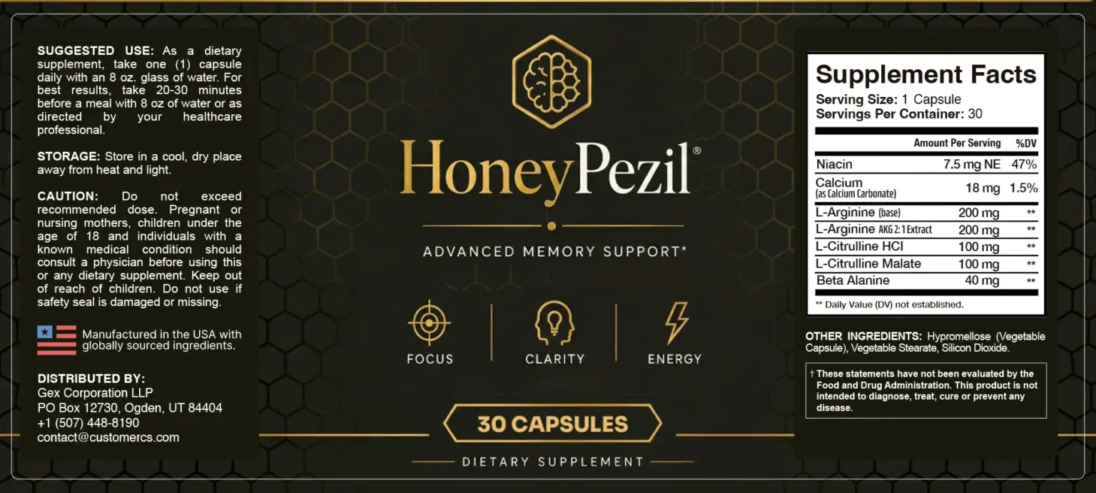HONEYPEZIL label